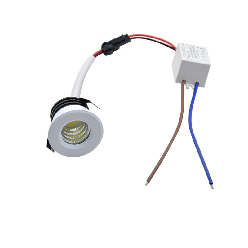 4 шт. Серебристые/черные/белые/Золотые мини светодиодные светильники 3 Вт 100 в 240