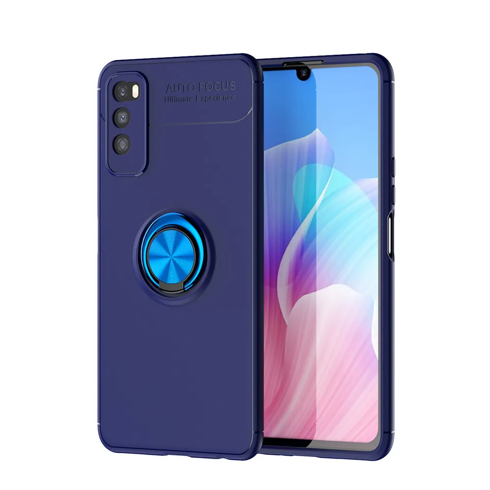 

Ring bracket Phone Case sFor Huawei Enjoy Z Case For Huawei Enjoy 20 Pro Case Luxury Magnetic Soft Silicone Anti-fall Cover Capa