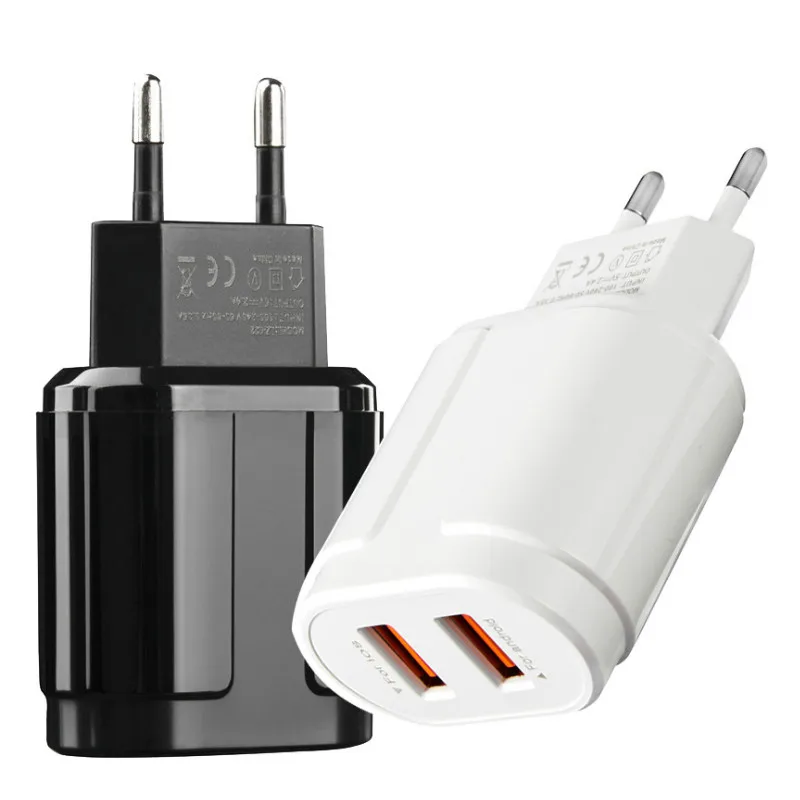 5V 2.4A двойное зарядное устройство USB для путешествий мобильного телефона Зарядка