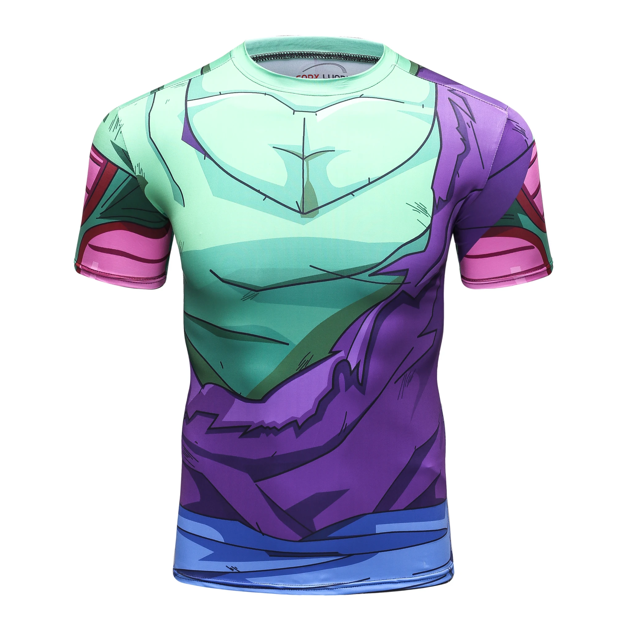 

Men's Running Shirt MMA Tops Digital Sublimation Printed Rash Guard Gym Boxing Shirt