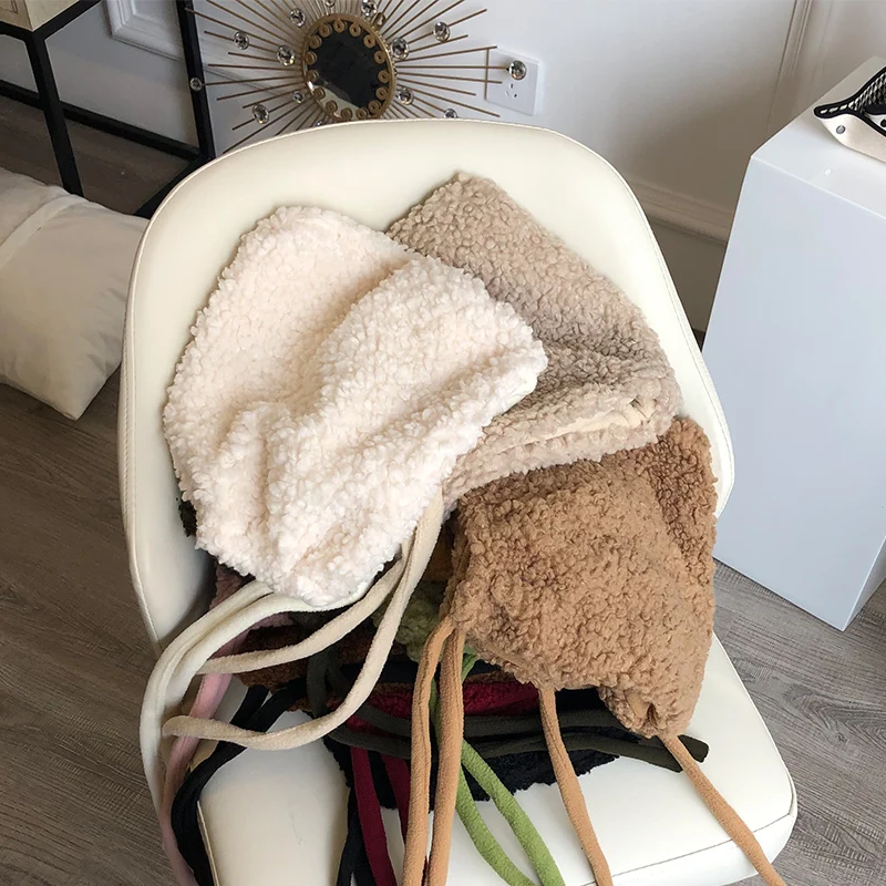 Кашемировые наушники из ягненка женская шапка на осень и зиму Корейская плюс