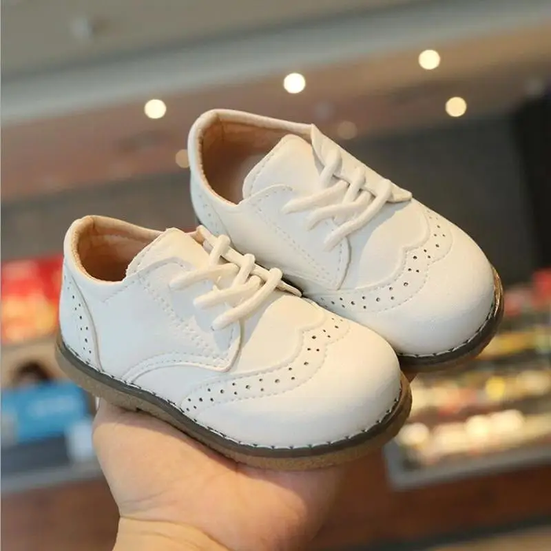 New Spring Autumn Children Leather Shoes for Boys Girls Casual Kids Soft Bottom Outdoor Baby Sneakers | Детская одежда и обувь