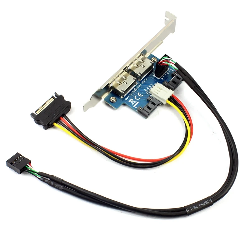 Двойной Порты и разъёмы Sata на 5V 12V Мощность над Esata USB адаптер преобразования