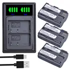 Аккумулятор Batmax, BP 511, зарядное устройство с двумя светодиодами USB и портом Type-C, для Canon EOS 40D 300D 5D 20D 30D 50D, светодиодный, с разъемом типа C