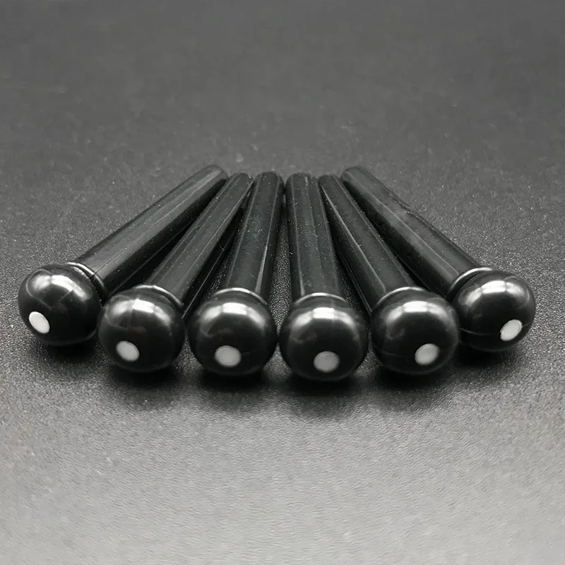 Bridge pin BK x6 Металлическая гитара из алюминиевого сплава приспособление для быстрой смены каподастра ключ-струбцина Акустическая классическая гитара Capo Регулировка тона с штыревой штифт - Цвет: Bridge pin BK x6