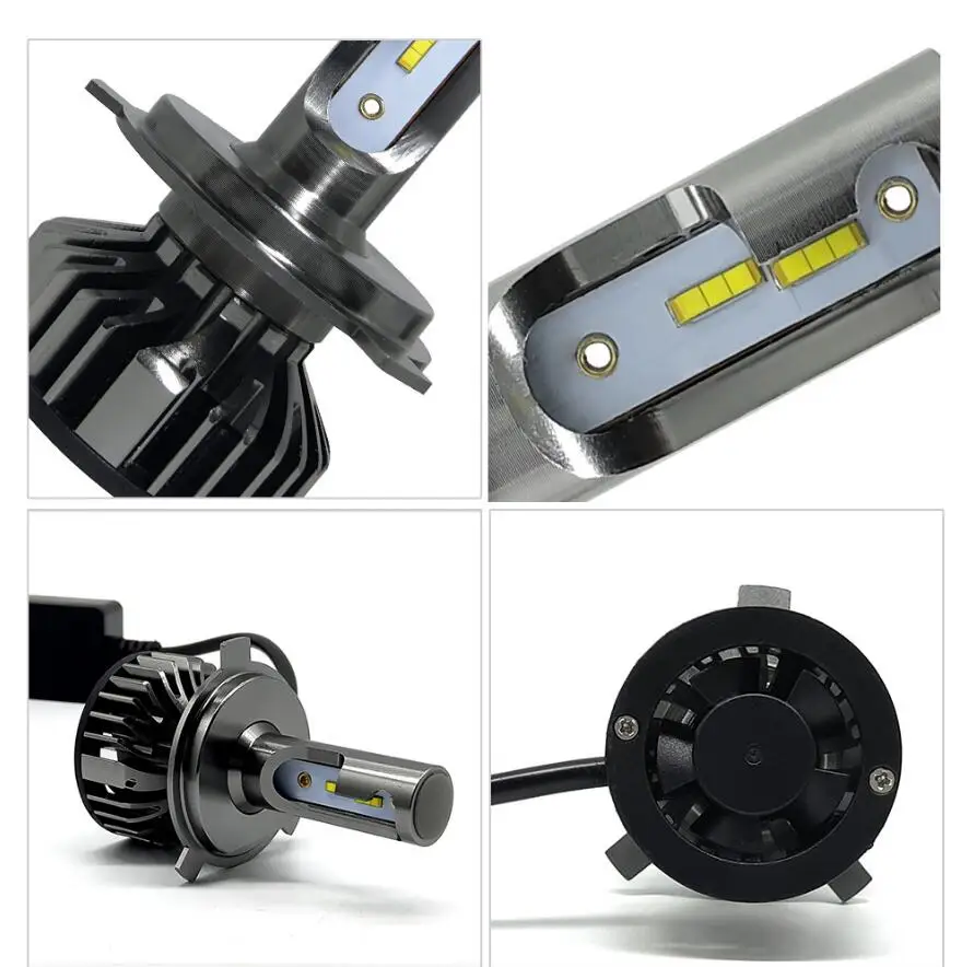Автомобильные лампы дальнего и ближнего света 12000 лм мини-чип ZES H4/H1/H3/H7/9005/9006/H8 H9 H11