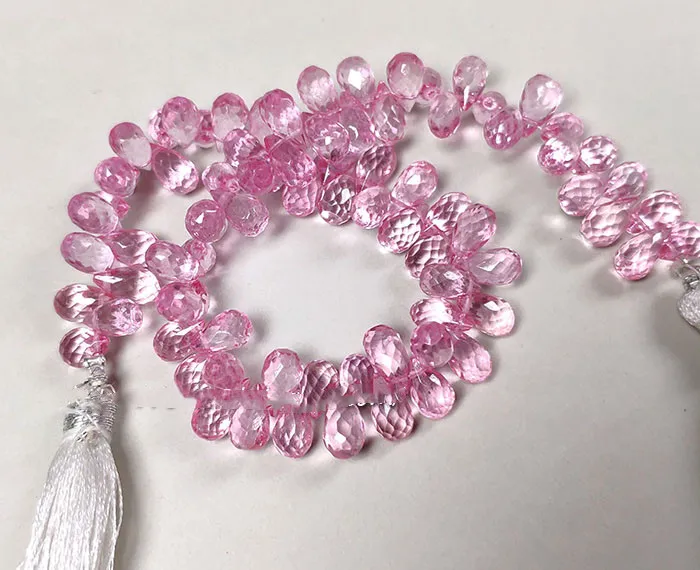 AAA бусины розового/синего/фиолетового/небесно-голубого цвета граненые 6-8 мм