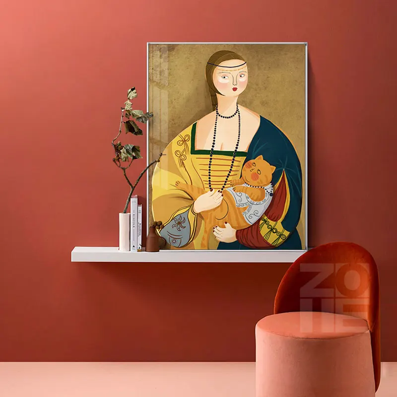 

Nordic The Girl With A Pearl Earring Posters And Prints Wall Art Canvas Paintings Pictures Living Room Home Decoration