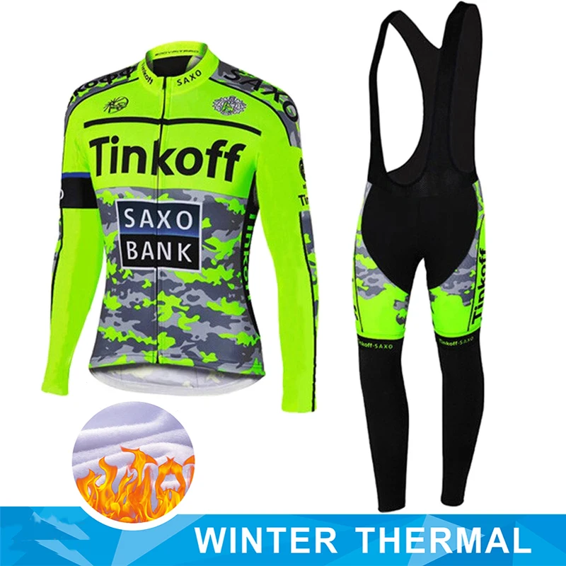 

Tinkoff Winter Cycling Clothing Men Long Sleeve Fleece Cycling Jersey Boys Breathable Ropa Ciclismo Invierno Hombre Termica 2022