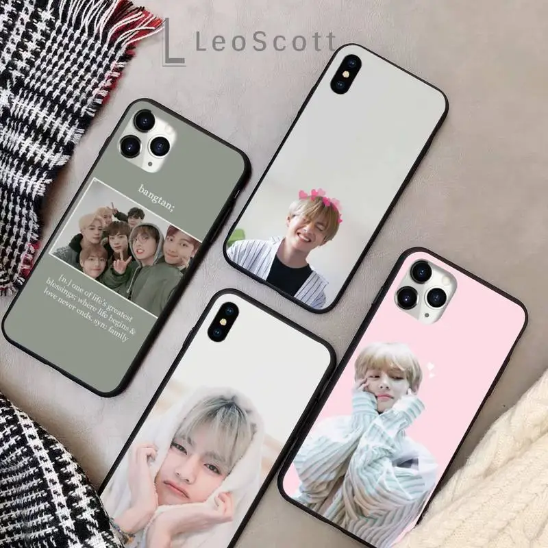 

kpop Popular Star Art Korea Phone Case for iPhone 11 12 pro XS MAX 8 7 6 6S Plus X 5S SE 2020 XR Soft silicone cover shell