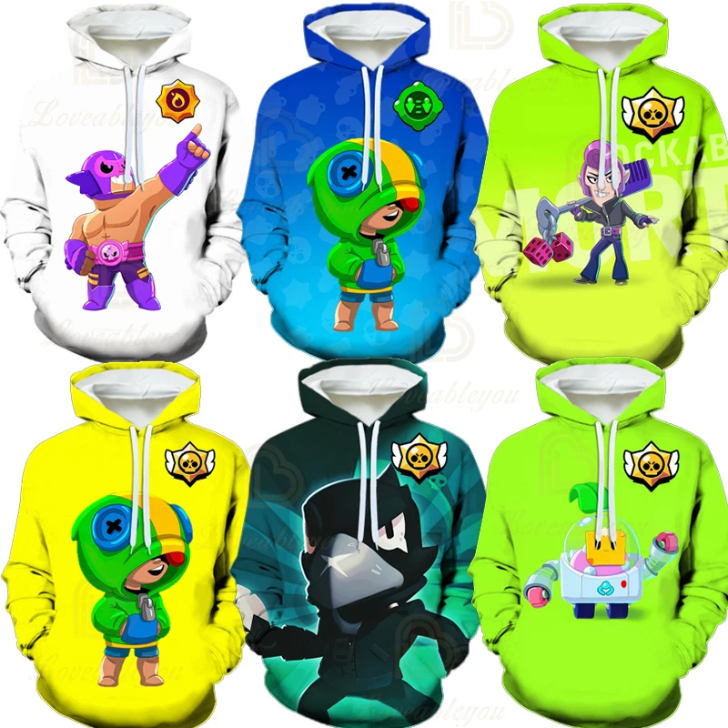 Толстовка детская эластичная с 3D принтом свитшот рисунком героев мультфильмов