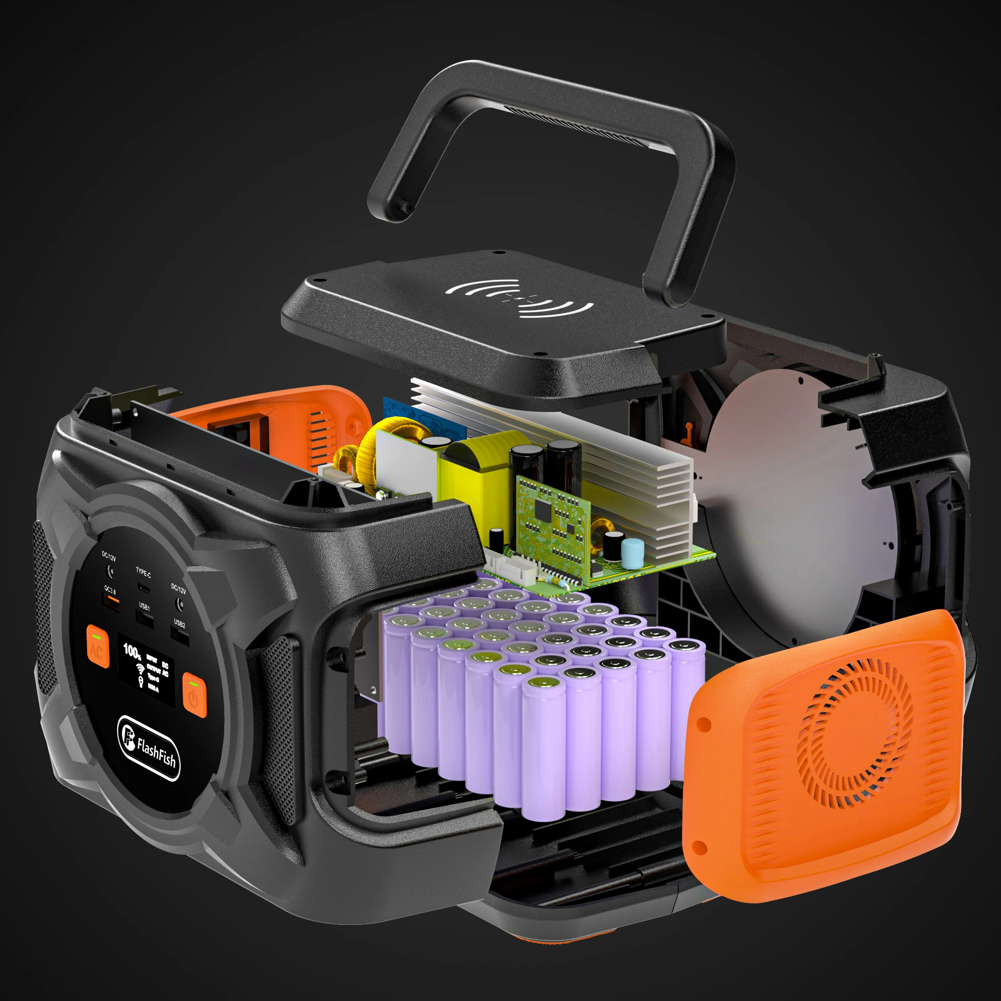 Portable Power Solar Station 320W 80000mAh Emergency Generator Pack Battery Rechargeable Tool Chinese Parts |