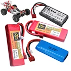 Обновленная литий-полимерная батарея 2500 мАч3400 мАч3500 мАч 2s 7,4 В для Wltoys 144001 124018 124019 12423 12428, аккумулятор для радиоуправляемого автомобиля с T-образной вилкой