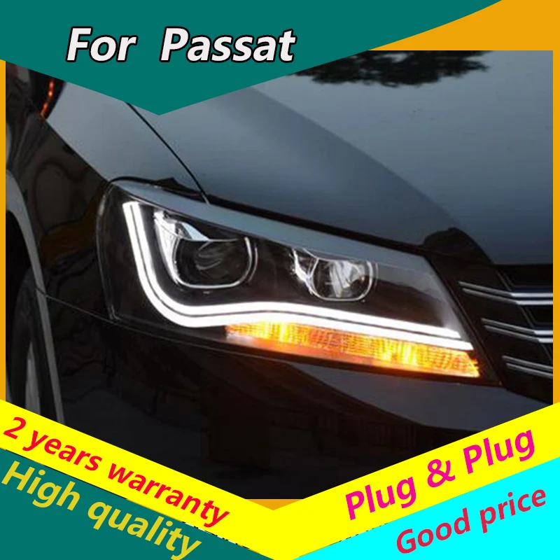 KOWELL стайлинга автомобилей для VW Passat B7 фары 2011 2015 Америка светодиодный DRL Bi Xenon