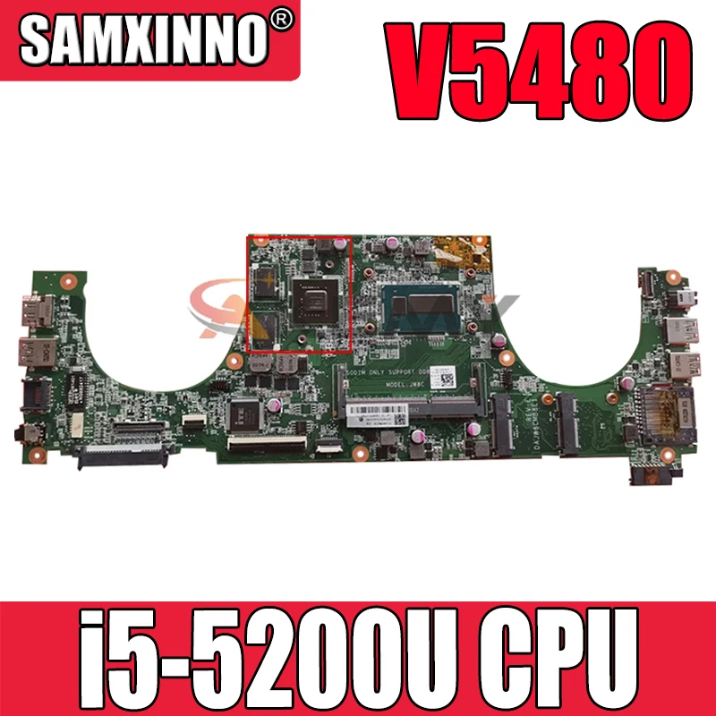 

Original Laptop motherboard For DELL Vostro V5480 i5-5200U Mainboard CN-05M32N 05M32N DAJW8GMB8C1 SR23Y N15S-GM-S-A2 DDR3