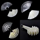 Ложные Типсы для дизайна ногтей дисплей Овальный веер цветная карта накладные ногти практика образец Гель-лак рисунок диаграмма инструменты для палитры