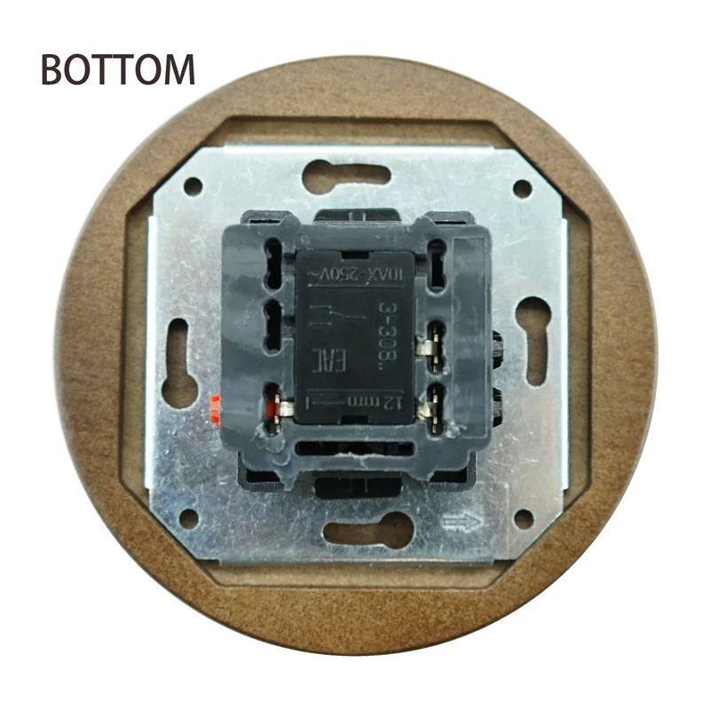 

Light Switch Flush-Mounted Porcelain wooden Morden wall Switch 220V 10A