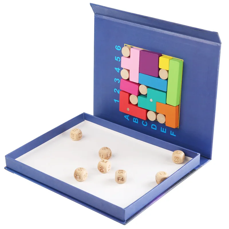 

Children 3D Tetris Magnetic Puzzle Toys Montessori Soma Cube Party Games Early Educational Wooden Toys Logical Thinking Training
