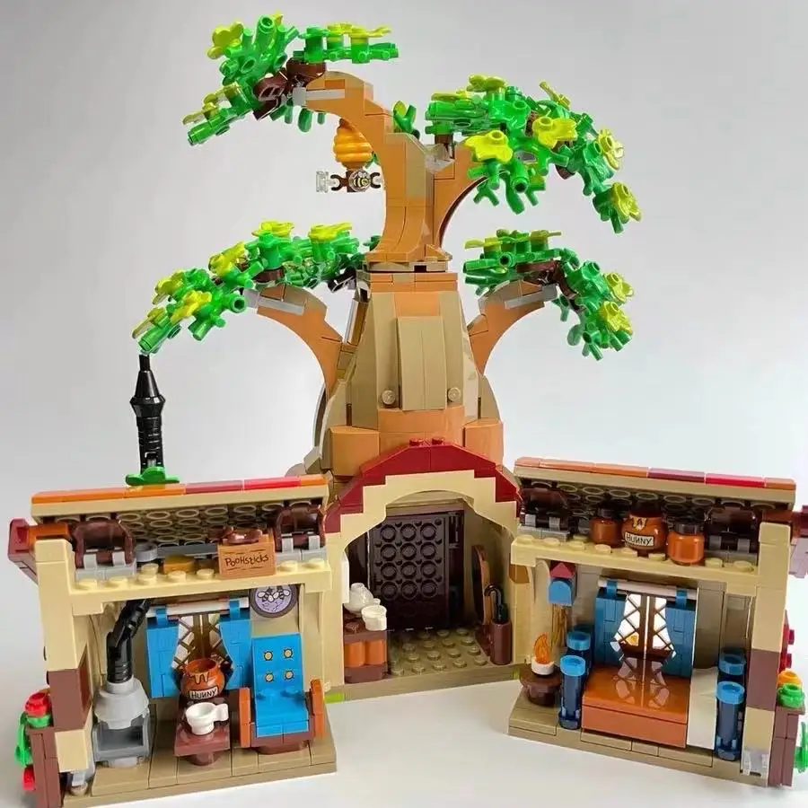 

1265PCS Winnies Bear Tree House Building Blocks Compatible 21326 Model Brick Educational Toys for kids children Birthday Gifts
