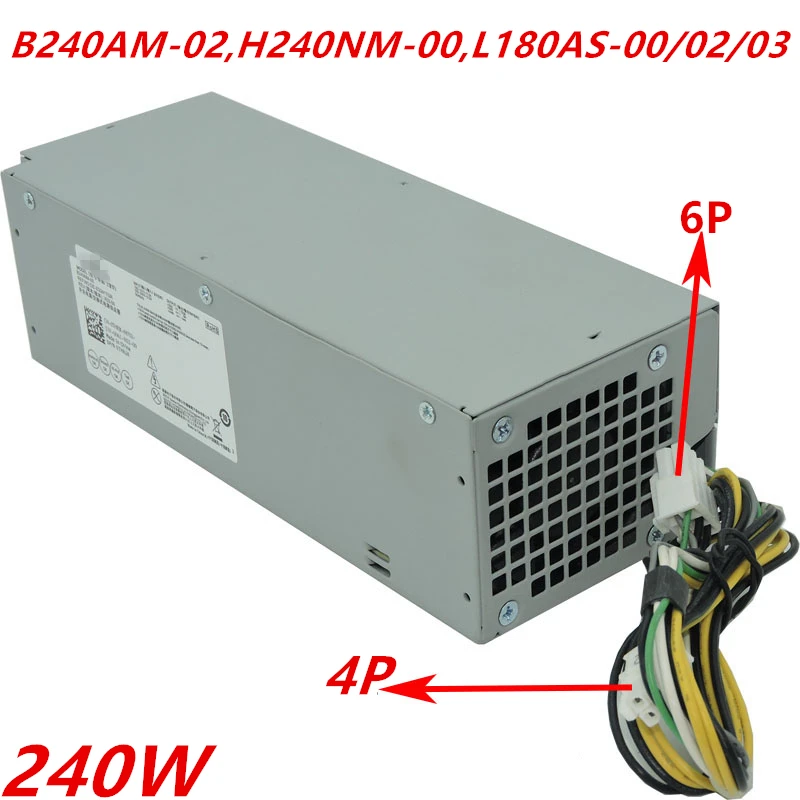

New Original PSU For Dell 3250 3252 3267 3668 3669 3040 3046 3050 5040 7040 6Pin 240W Power Supply B240AM-02 H240NM-00 H240ES-02