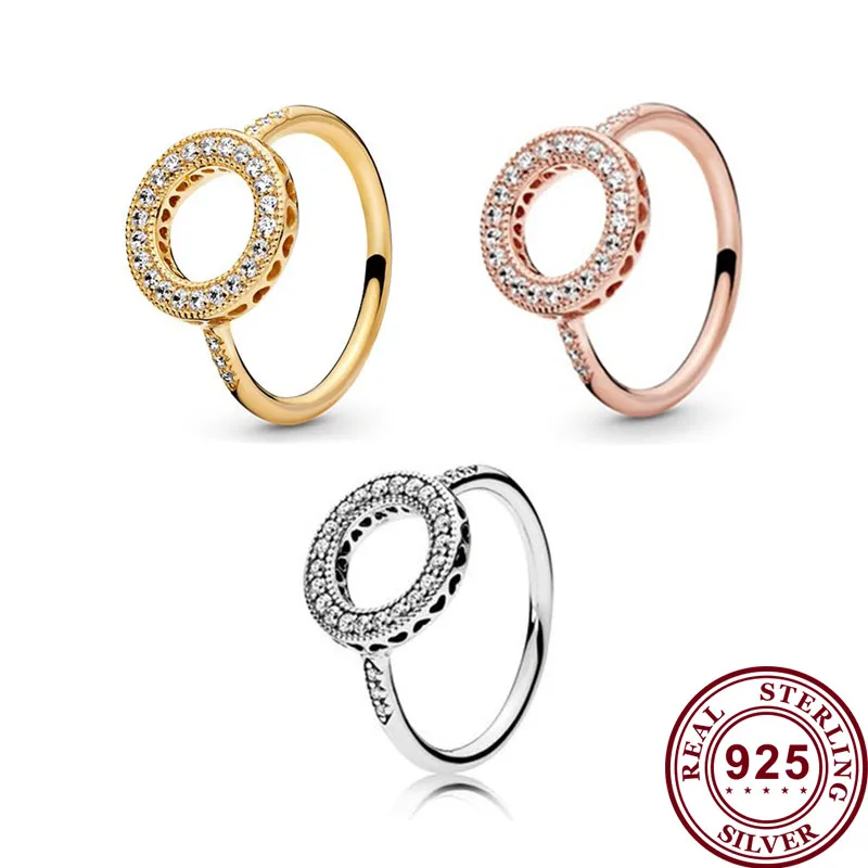 

925 Pure Silver Original Pan Women's Ring Creative Cutting Flash Pan Ring Women's Wedding Party Gift Fashion Jewelry