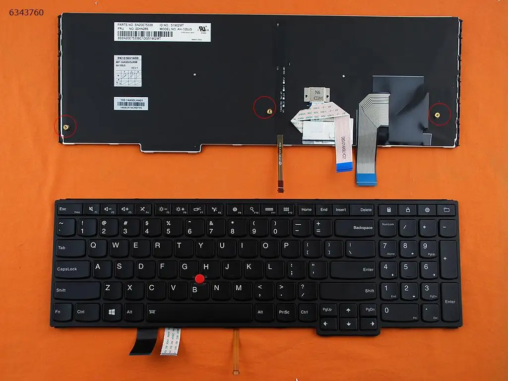 US QWERTY новая сменная Клавиатура для ноутбука Thinkpad Lenovo yoga 15 черная с подсветкой и