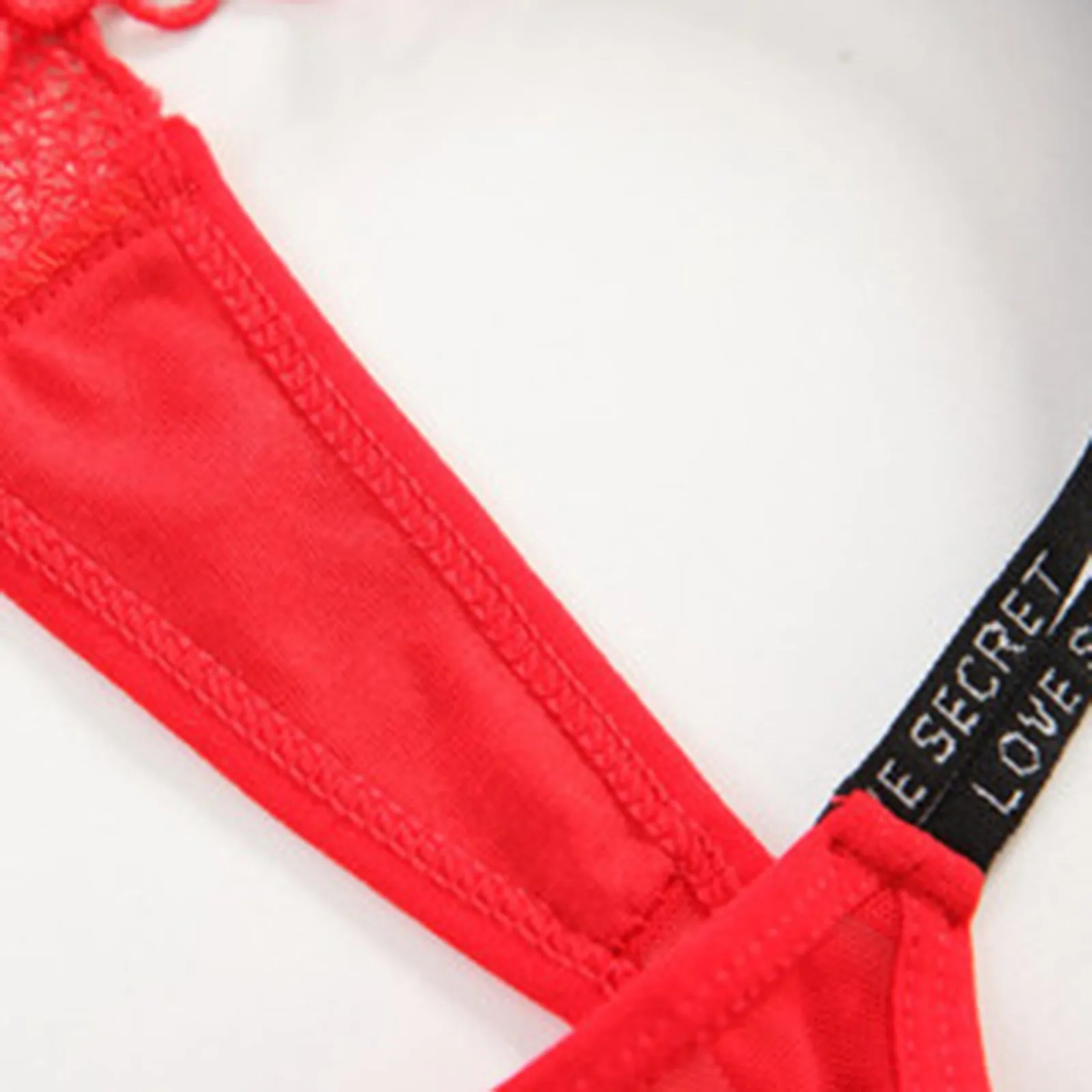 

Women's Sexy Lingerie Erotic Hollow Thong Transparent Mesh Love Sexy Underwear Porno Mujer Panty Lace Temptation Briefs Babydoll