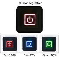 3 7v 12v 3 gear temp control waterproof heating switch clothes silicone button temperature control switch