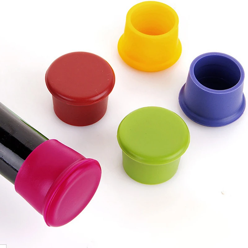 

1PC Reusable Kitchen Silicone Beer Wine Stopper Plug Bottle Cap Cover Home Kitchen Tools