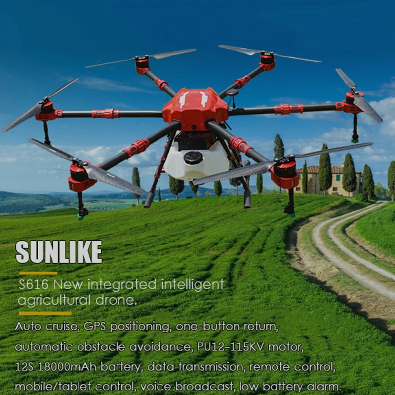 S616 сельскохозяйственный беспилотник 6 осевой с GPS позиционированием для