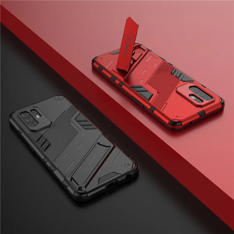 For OPPO A94 5G Cover For OPPO A94 5G Capas Shockproof Bumper Kickstand Bracket Back Cover For OPPO A94 A93 A74 5G A53 Fundas