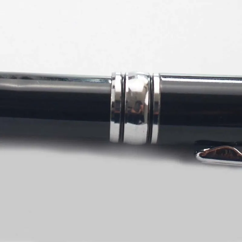 Черная креативная шариковая ручка 0 5 мм для подписи металлические офисные