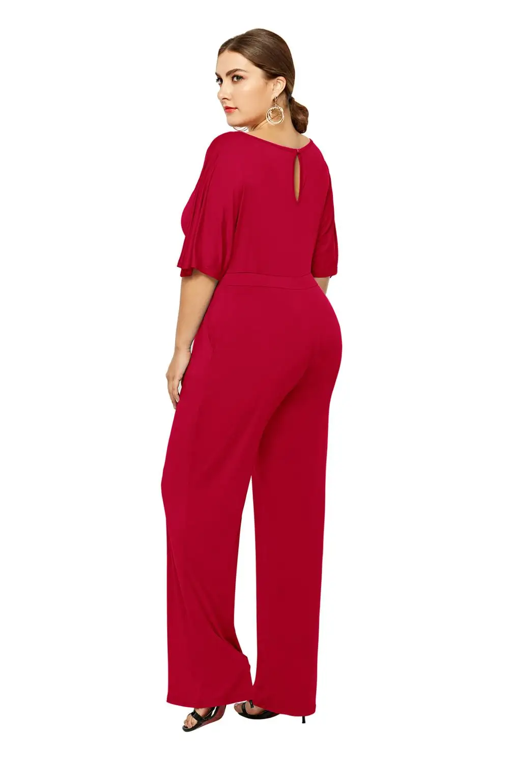 Женский комбинезон большого размера новинка весны-осени цельный длинный Модный