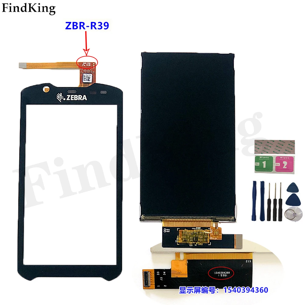

Протестированный ЖК-дисплей с сенсорным экраном для ZEBRA ZBR-R39 1540394360, ЖК-дисплей + сенсорный экран, сменный прибор для ремонта + Инструменты