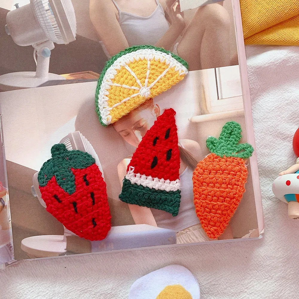 Новые аксессуары для волос Головные уборы арбуз клубника заколки с фруктами из