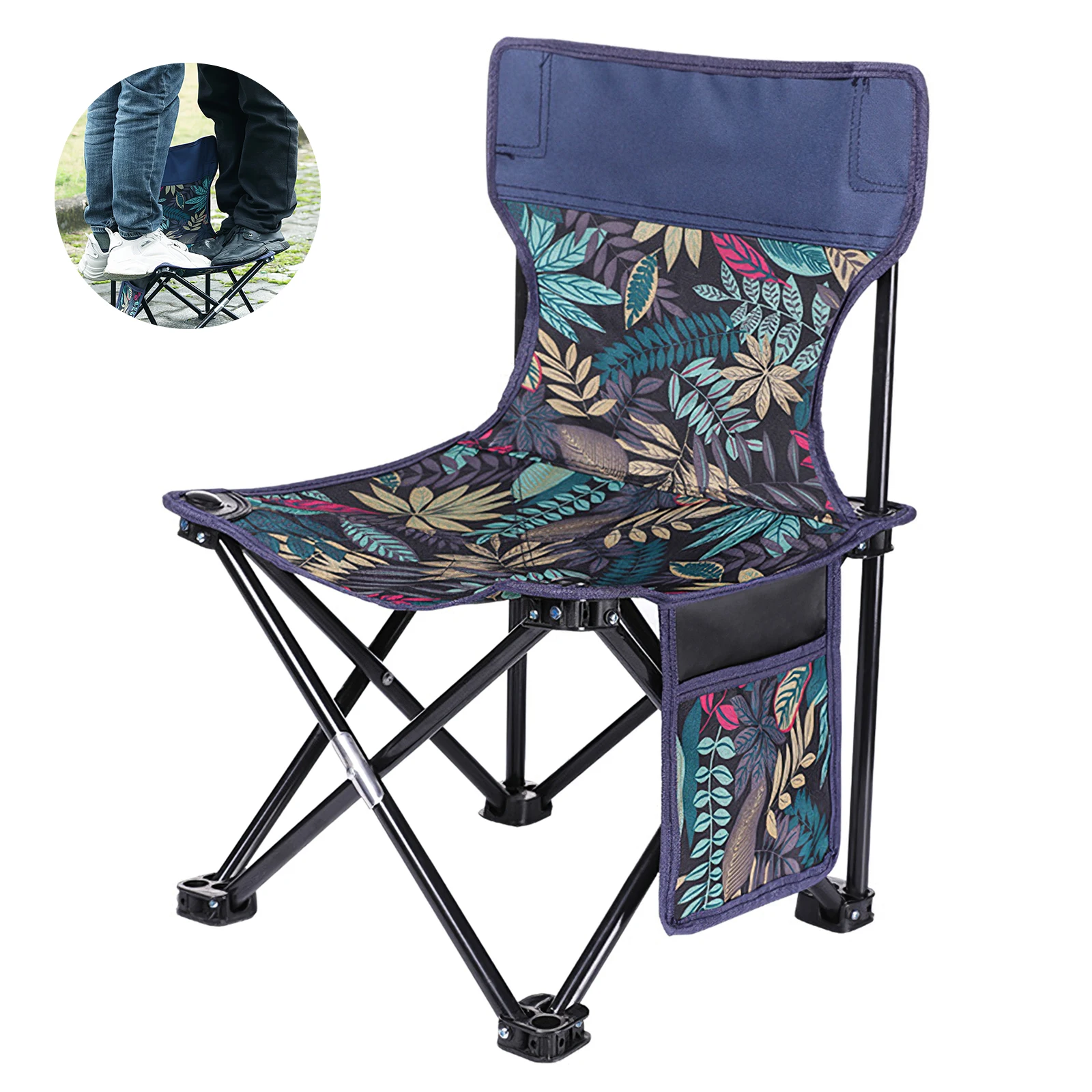 

Outdoor Fishing Chair Oxford Cloth Portable Folding Lengthen Camping Seat For Fishing Festival Picnic BBQ Beach Ultralight Chair