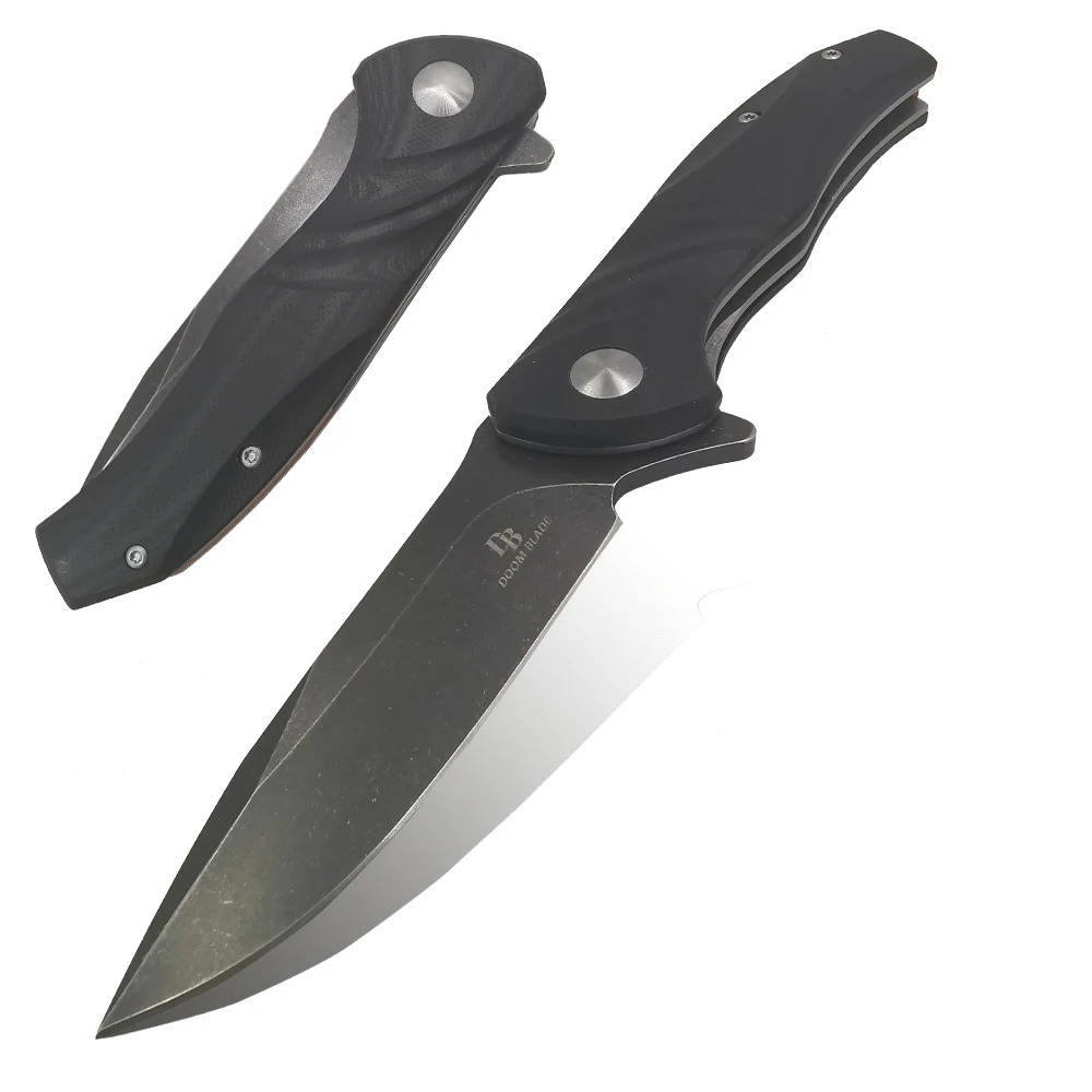 7.9&quot Knives 60-61HRC Fold Folding Knife D2 Blade G10 Handle Ball Bearing Camping Outdoor Survival Knifes | Инструменты