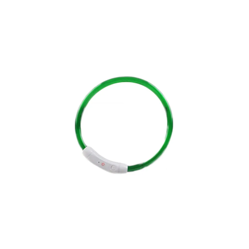 Перезаряжаемый Водонепроницаемый светодиодный мигающий ошейник с USB безопасный