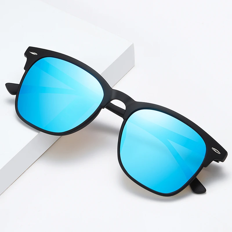 

NEW STANDING BRAND DESIGN Round Men Polarized 2021 New Vintage Mirror For Women Male zonnebril heren UV400