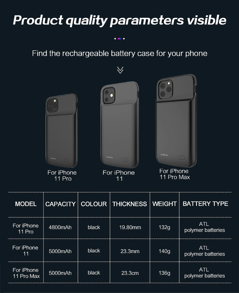 Чехол для аккумулятора для Iphone 11 Pro, чехол для зарядного устройства для Iphone 11 Pro Max, Мягкая силиконовая зарядка, внешняя задняя крышка, внешний аккумулятор