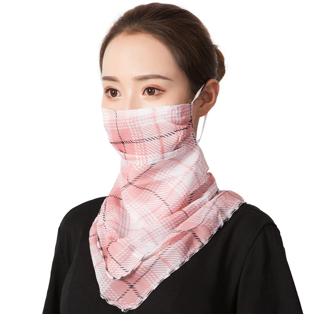 Hot sell mouth mask Lightweight Face Mask scarf Sun Protection Outdoor Riding Masks Protective silk Scarf Handkerchief |