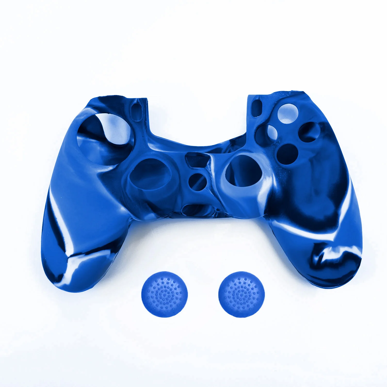 Камуфляжный силиконовый чехол-накладка + 2 джойстика для PlayStation 4 контроллер