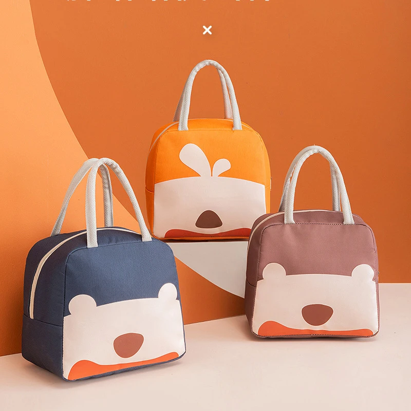 

Портативная сумка для ланча из алюминиевой фольги «Оксфорд» с мультипликационным рисунком для охладитель бенто, многофункциональная сумк...