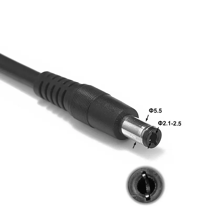 12V 24V DC 5 5mm x 2 Автомобильный адаптер питания штепсельная вилка 18AWG 1 m кабель батарея