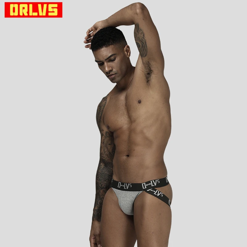 

ORLVS Brand sexy Men jockstrap men underwear sissy panties cueca tanga men thong g string mesh thong hombre OR211