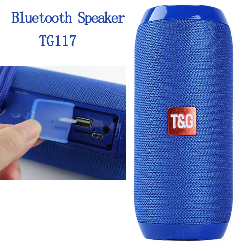 Tg117 bluetooth стереодинамики sem fio портативный система де сом 3d стерео музыка объемный