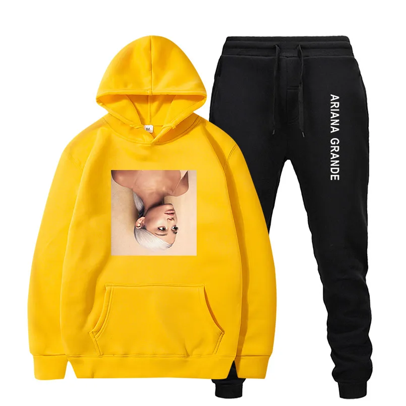 Толстовка Ariana Grande с капюшоном свитшот спортивные брюки для мужчин и женщин