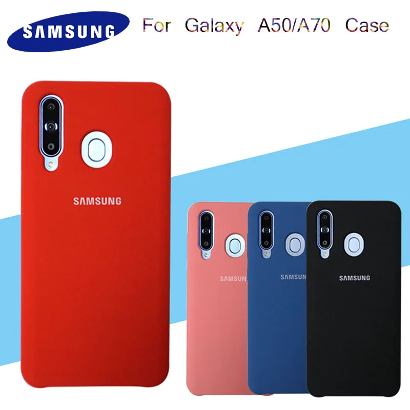 Оригинальный чехол для Samsung A50 A70, чехол для Galaxy A7050, шелковистый, мягкий на ощупь, жидкий силиконовый чехол, защитная задняя крышка, чехол для телефона с защитой от падения