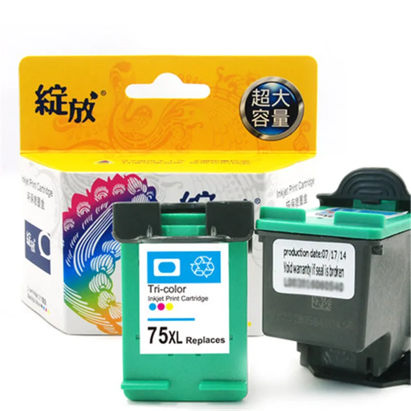 1pc Color Картриджи совместимые для hp 74 75 74XL 75XL Замена для струйного принтера картридж D4260 D4263 4360 D4368 - Цвет: 1pc Color