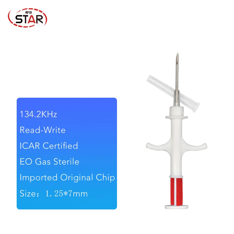 10pcs Mini injectable Rfid Animal Pet Dog Microchip EM4305 ISO FDX-B 134.2KHz Cat Horses Tag With Syringe | Безопасность и защита